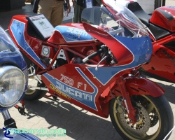 1983 Ducati TT1 Right Side: Right side view of the wonderfully restored 1983 Ducati 750cc TT1. 1983 Ducati TT1 Right Side: Right side view of the wonderfully restored 1983 Ducati 750cc TT1.